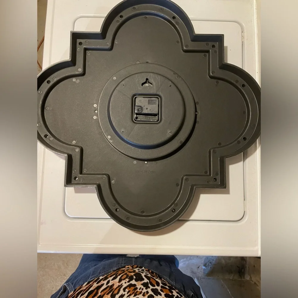 Pretty glass fronted black Clock